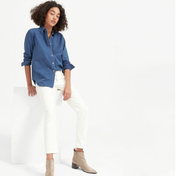 Everlane Tops - Everlane Relaxed Jean Button Down Shirt